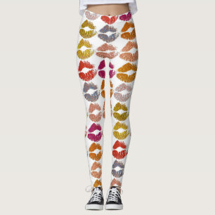 Leggings Estilizados Labios Coloridos #26