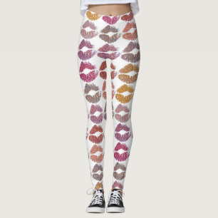 Leggings Estilizados Labios Coloridos #28