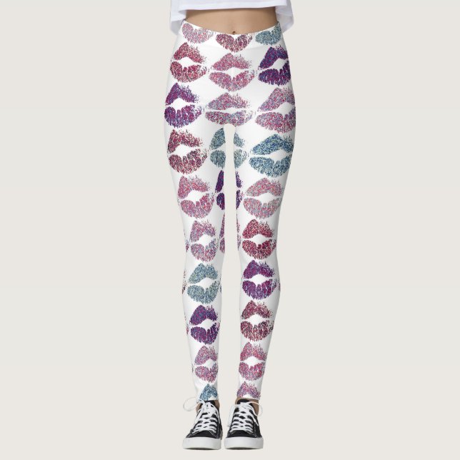 Leggings Estilizados Labios Coloridos #31 (Anverso)