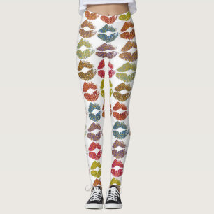 Leggings Estilizados Labios Coloridos #38