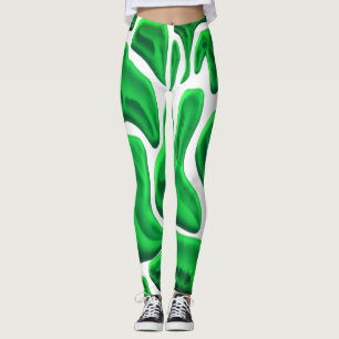 Leggings Estilo abstracto combinado con arte digital en ver