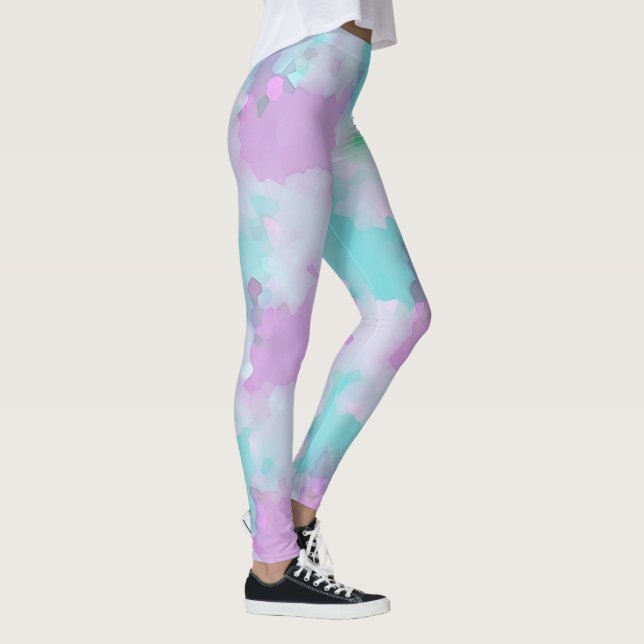 Leggings Estilo acuático Resumen Leyendas de arte de Aqua r (Derecha)