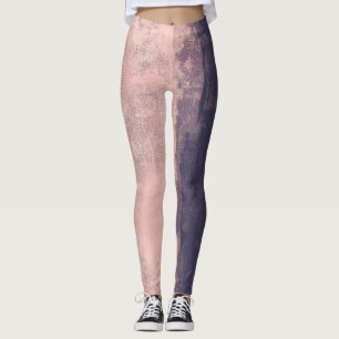 Leggings Estilo Art Estructurado Azul marino rosado