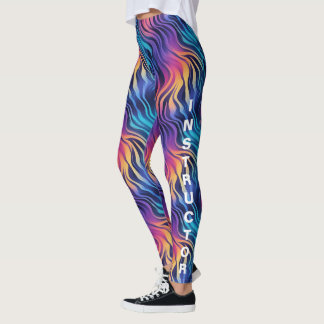 Leggings Estilo boho multicolor de los 90