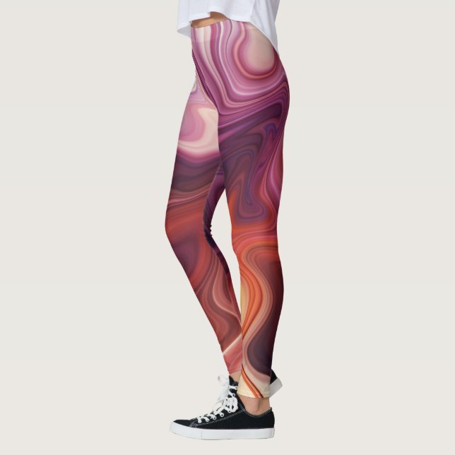 Leggings Estilo de Flujo de Mármol (Izquierda)
