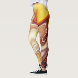 Leggings Estilo de flujo de mármol