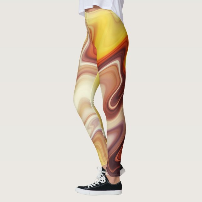 Leggings Estilo de flujo de mármol (Izquierda)