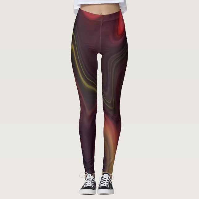 Leggings Estilo de flujo de mármol (Anverso)