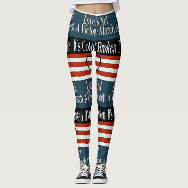 Leggings Estilo de las canciones abstractas, (Anverso)