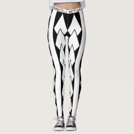 Leggings Estilo de leyenda en blanco tribal