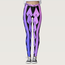 Leggings Estilo de leyenda violeta dégradé tribal