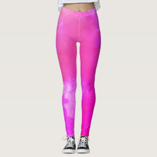 Leggings Estilo de resumen rosado caliente