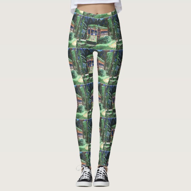 Leggings Estilo de Streetcar abstracto, (Anverso)