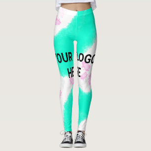 Leggings ESTILO DE TEXTO MÍNIMO SIMPLE REGALO acuarela verd