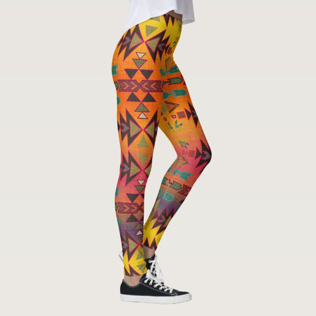 Leggings Estilo del Boho del Sunset del Suroeste (Derecha)