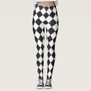 Leggings Estilo del tablero de ajedrez