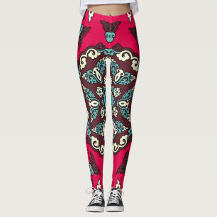 Leggings Estilo étnico, textura decorativa vintage sin cost