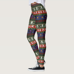 Leggings Estilo Fantasía Patrón de suéter feo
