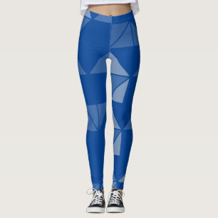 Leggings Estilo geométrico moderno en diseño azul marino
