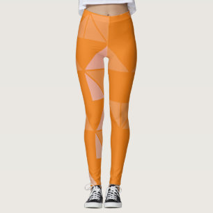 Leggings Estilo geométrico moderno en el diseño de azafrán