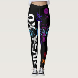 Leggings Estilo graffiti Repeating Ox Year 2021 Birthday WL