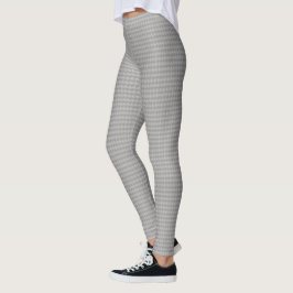 Leggings Estilo Gris Plateado Metálico Como Patrón Ovalado