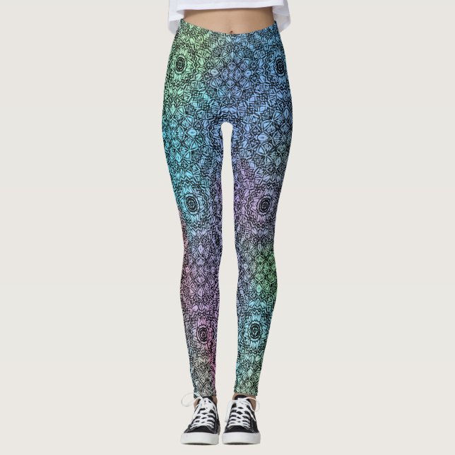 Leggings Estilo Kaleidoscope de las piernas (Anverso)