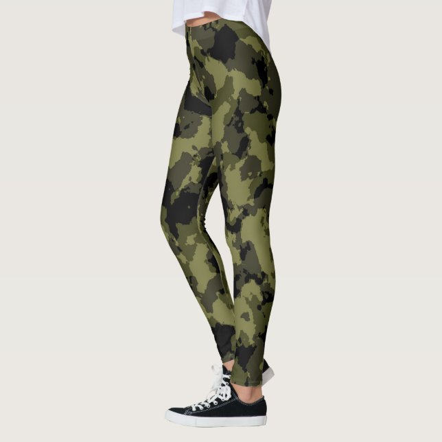 Leggings Estilo militar de camuflaje (Izquierda)