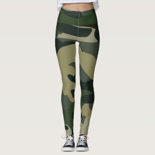 Leggings Estilo militar verde