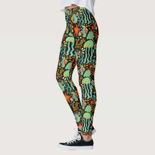 Leggings Estilo Personalizado de vida acuática