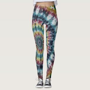 Leggings Estilo Retro Tie-Dye en un Par de Modernas Persona