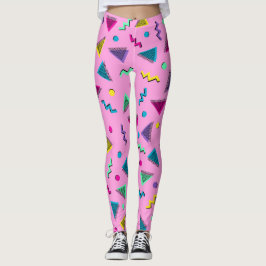 Leggings Estilo rosa de moda de los años 80