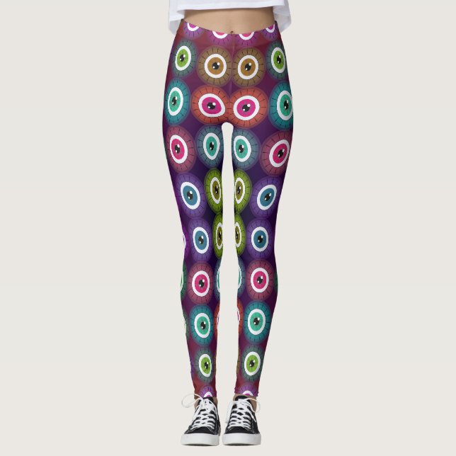Leggings Estilos Art Nouveau Estilos Mystical Oye Pattern L (Anverso)