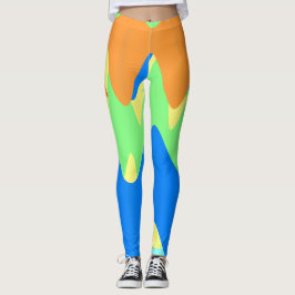Leggings Estilos de Art Nouveau Leyendas de patrones geomét