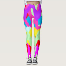 Leggings Estilos de Art Nouveau Leyendas de patrones geomét