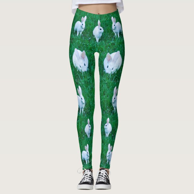Leggings Estiloso conejo de conejo animal (Anverso)