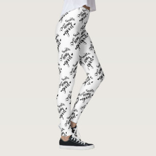 Leggings Estimado Santa Define Good