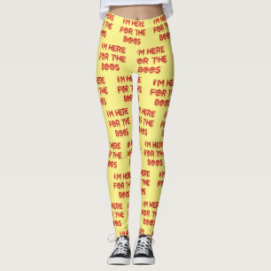 Leggings Estoy aquí para el BOOS (versión roja)