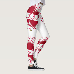 Leggings Estoy enamorado de los corazones rojos