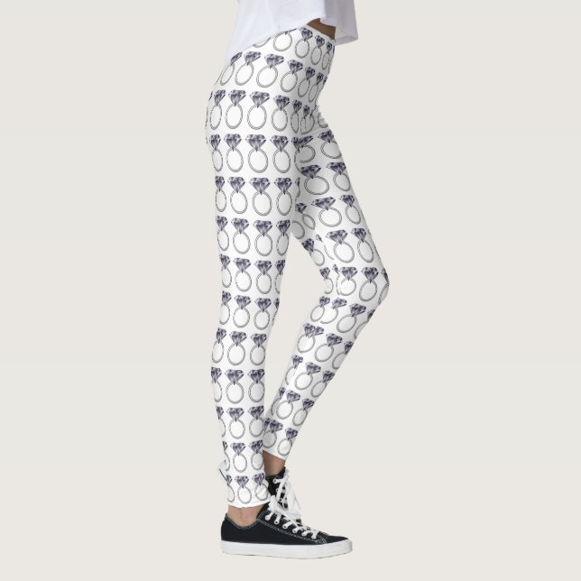 Leggings Estoy involucrado en el anillo de diamantes (Derecha)