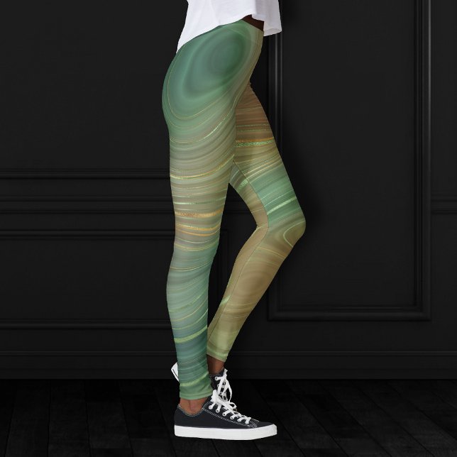 Leggings Estratos de Olive Earthy | Agentes de tinta verde  (Subido por el creador)
