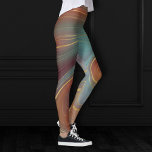 Leggings Estratos otoñales | Agato Verde azulado y de oro d<br><div class="desc">Sofisticados estratos de Relieve metalizado de oro metálico fino en piedra agate mística con bóvedas hermosas y tinta fluida para una textura orgánica de mármol. La estética abstracta conceptual moderna aporta un lujo suave que añade un toque de color perfecto y un estilo personal. También se puede transferir a material...</div>