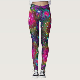 Leggings Estrella Atmosférica En Todas Las Piernas De Impre