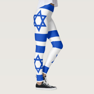 Leggings Estrella azul de la bandera de Israel Estrella de 