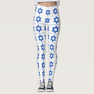 Leggings estrella azul del blanco de David