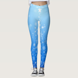 Leggings Estrella azul estética de vacaciones navidades