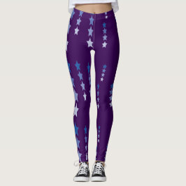 Leggings Estrella azul oscuro y claro