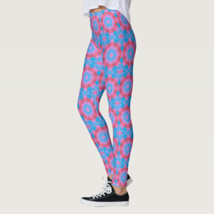 Leggings Estrella Boho Rosa y Azul