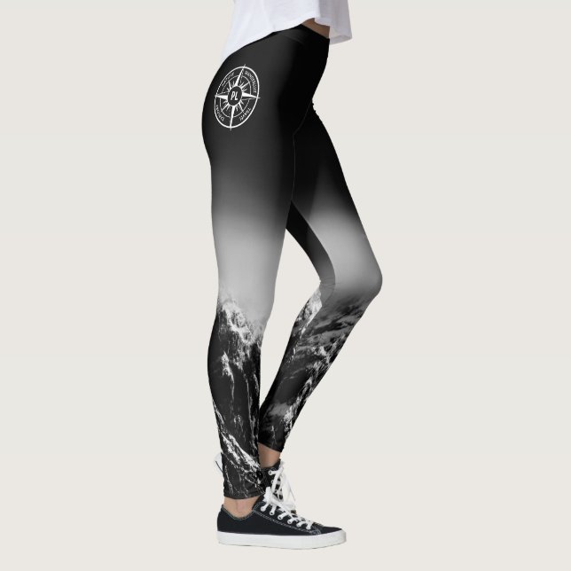Leggings Estrella de brújula emblema monopólico montañas dr (Derecha)