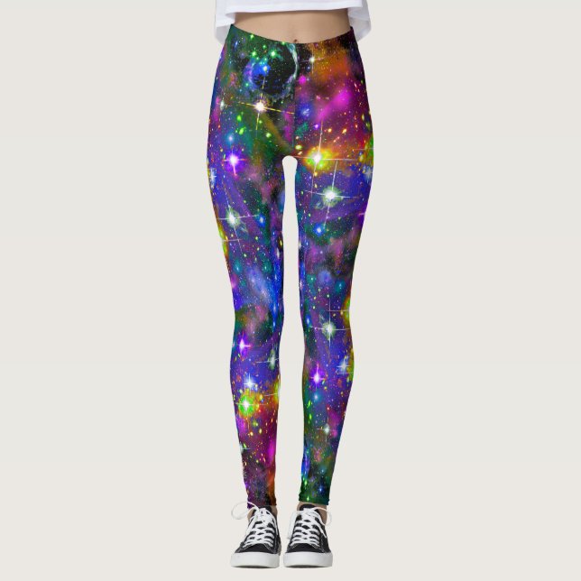 Leggings Estrella De Campo Resplandeciente En Todas Las Pie (Anverso)